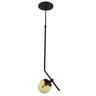Pendente Jabuticaba Preto/Cobre Globo Lateral Âmbar LED 3000K 5W G9 Bivolt - 1