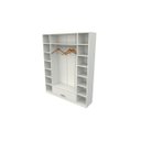Ver imagem 3 de Armário Colmeia Cabideiro Gaveta M3 100% Mdf (Closet Lojas)