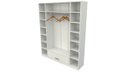Ver imagem 3 de Armário Colmeia Cabideiro Gaveta M3 100% Mdf (Closet Lojas)