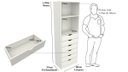 Ver imagem 2 de Armário Colmeia Mirela M6 100% Mdf (closet Lojas Roupeiro)