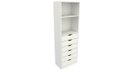 Ver imagem 1 de Armário Colmeia Mirela M6 100% Mdf (closet Lojas Roupeiro)