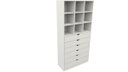 Ver imagem 1 de Armário Colmeia Gaveteiro Misto M15 100%mdf Closet Loja