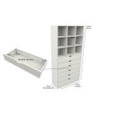 Ver imagem 5 de Armário Colmeia Gaveteiro Misto M15 100%mdf Closet Loja