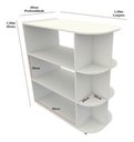 Ver imagem 2 de Expositor Central Multiuso Com Rodinhas M5 100% Mdf