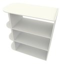 Ver imagem 4 de Expositor Central Multiuso Com Rodinhas M5 100% Mdf