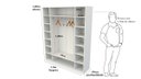 Ver imagem 2 de Armário Colmeia Cabideiro M8 100% Mdf Closet Roupa Loja