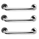 Ver imagem 1 de Alça de Apoio 30cm Kit 3 Uni Barra Inox Suporte Cadeirante Idoso Deficiente Banheiro Box Escada Corr