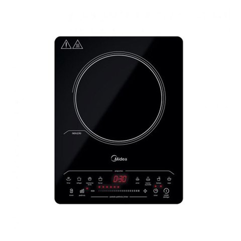 Cooktop de Indução Midea 1 Boca Portátil Preto Cyad12 – 220 Volts