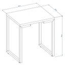 Ver imagem 3 de Mesa Lateral Porto Espresso Móveis