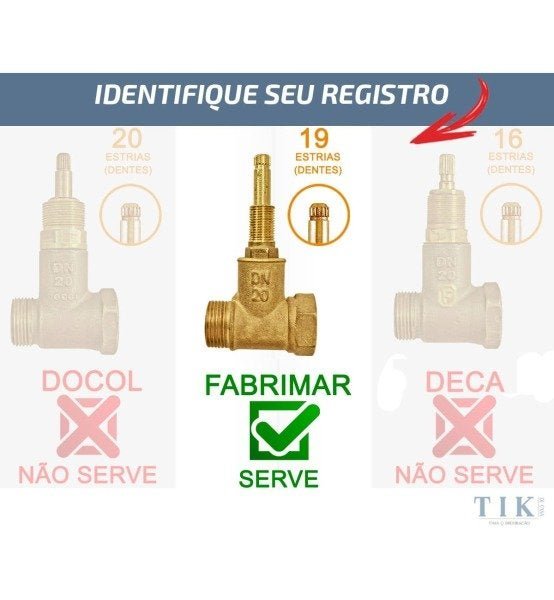 Acabamento De Registro Quadrado Abs 1/2' Ou 3/4 Reg Fabrimar - 2