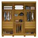 Ver imagem 2 de Guarda Roupas Eliza 6pts 6gav 100% Mdf Inamomo/off White Cod: 641.043