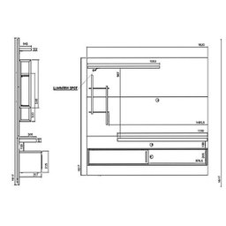 Painel Mila para TV até 60 Polegadas Off White/Marroquim - 5