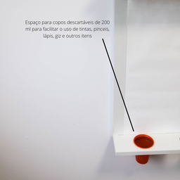 Painel Lousa para Crianças Criativa Educativa Montessori Infantil + Bobina de Papel - 4