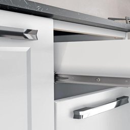 Balcão de Cozinha Itatiaia Aço 3 Portas 2 Gavetas Com Tampo Florença Branco Neve - 4