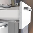 Ver imagem 3 de Balcão de Cozinha Itatiaia Aço 3 Portas 2 Gavetas Com Tampo Florença Branco Neve