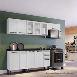 Balcão de Cozinha Itatiaia Aço 3 Portas 2 Gavetas Com Tampo Florença Branco Neve - 5