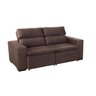 Sofá Retrátil e Reclinável 3 Lugares Smart Milenium, Marrom Sued Pena - Alfflex - 3