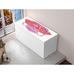 Mini Cama Infantil Quarto Criança Colchão+ Baú Patrulha Skye - 2