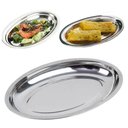 Ver imagem 2 de Travessa Oval Inox Funda 21cm Alta Qualidade Arroz Feijão