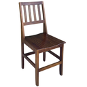 Ver imagem 3 de Conjunto Mesa Jantar Ripada 1,20m 4 Cadeiras Confort Madeira Maciça Imbuia