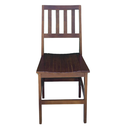 Ver imagem 5 de Conjunto Mesa Jantar Ripada 1,20m 4 Cadeiras Confort Madeira Maciça Imbuia