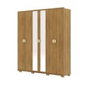 Ver imagem 2 de Guarda Roupa 6 Portas Uruguai Nature Alasca