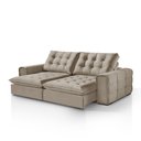 Ver imagem 3 de Sofá Retrátil e Reclinável Galliano 2,90m - Fortbello Estofados:bege