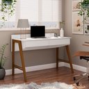 Ver imagem 1 de Escrivaninha Mesa Computador Escritório Quarto Nexus:branco
