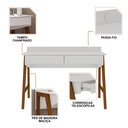 Ver imagem 5 de Escrivaninha Mesa Computador Escritório Quarto Nexus:branco
