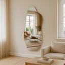 Ver imagem 1 de Espelho Orgânico Magnus Lopazzi 90x40cm Corpo Inteiro Decorativo Moderno para Quarto, Sala e Lavabo