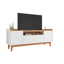 Ver imagem 1 de Rack Adria 1.60 Branco/noce - Casa D Móveis