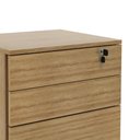 Ver imagem 4 de Gaveteiro Arquivo com Chave e Rodízio Amêndoa