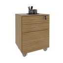 Ver imagem 2 de Gaveteiro Arquivo com Chave e Rodízio Amêndoa