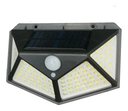 Ver mais imagens de Luminária Solar 100 LEDs Branco Quente Sensor de Movimento Presença Kit 10 Uni 3 Funçoes Lâmpada