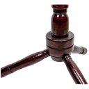 Ver imagem 4 de Cabideiro Mancebo de Chão em Madeira C/9 Ganchos Mogno Vinho