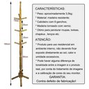 Ver imagem 3 de Pendurador De Roupas Mancebo Cabideiro 9 Ganchos Mel