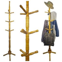 Pendurador De Roupas Mancebo Cabideiro 9 Ganchos Mel - 2