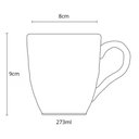 Ver imagem 3 de Kit 8 Canecas Arauco Verde Porto Brasil 273ml Xícara de Chá Cerâmica Servir Mesa Posta