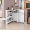 Mesa Escrivaninha Dobrável Multifuncional Criative M08 Branco Acetinado - Mpozenato - 2