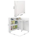 Ver imagem 5 de Mesa Escrivaninha Dobrável Multifuncional Criative M08 Branco Acetinado - Mpozenato