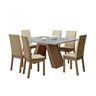 Conjunto Sala de Jantar Mesa 6 Cadeiras Vânia Espresso Móveis - 2