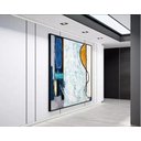 Ver imagem 2 de Quadro Abstrato Moderno Para Sala Pintura Mão Pintado