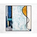 Ver imagem 4 de Quadro Abstrato Moderno Para Sala Pintura Mão Pintado