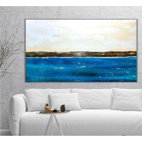 Quadro Abstrato Moderno Para Sala De Jantar Pintado Original