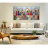 Quadro Santa Ceia Moderna Pintado A Mão - 1