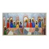 Quadro Santa Ceia Moderna Pintado A Mão - 5