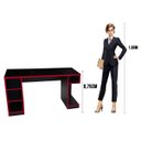 Ver imagem 4 de Mesa para Computador Notebook Gamer 136cm Player Pro F02 Preto/Vermelho - Mpozenato