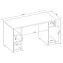 Ver imagem 5 de Mesa para Computador Notebook Gamer 136cm Player Pro F02 Preto/Vermelho - Mpozenato