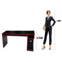 Ver imagem 4 de Mesa para Computador Notebook Gamer 136cm Player F02 Preto/Vermelho - Mpozenato