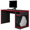 Mesa para Computador Notebook Gamer 136cm Player F02 Preto/Vermelho - Mpozenato - 1